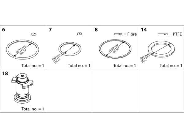 Danfoss Reparatur Kit f. ICM 100 027H7135