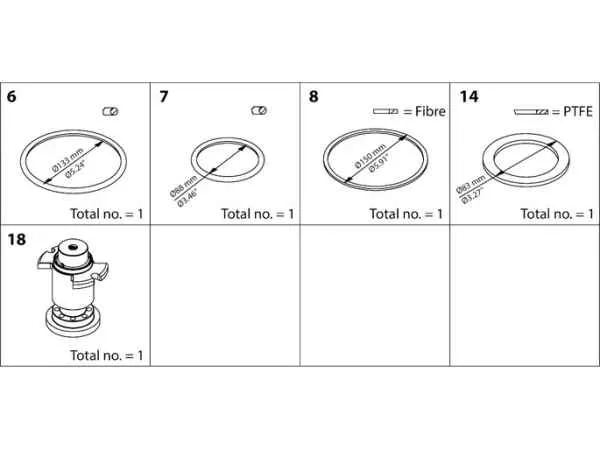 Danfoss Reparatur Kit f. ICM 100 027H7135
