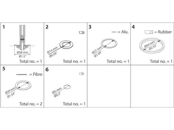 Danfoss Reparatur Kit f. EVRA/EVRS 15 032F2331