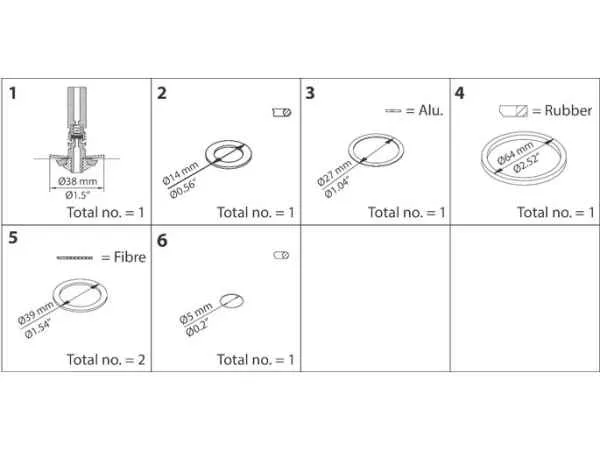 Danfoss Reparatur Kit f. EVRAT/EVRST 20 032F2345