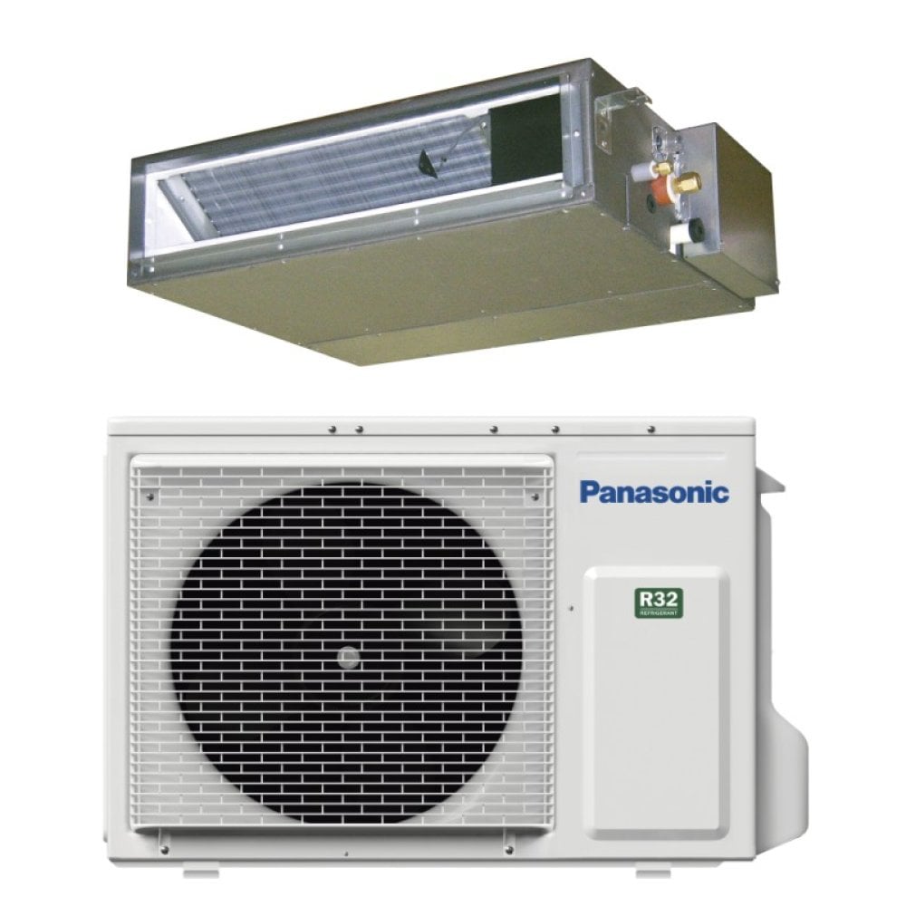 Panasonic Duct Inverter CS-Z60UD3EAW + CU-Z60UBEA – Kanalgerät-Set mit niedriger Pressung 6,0 kW R32 – Split-Klimaanlage