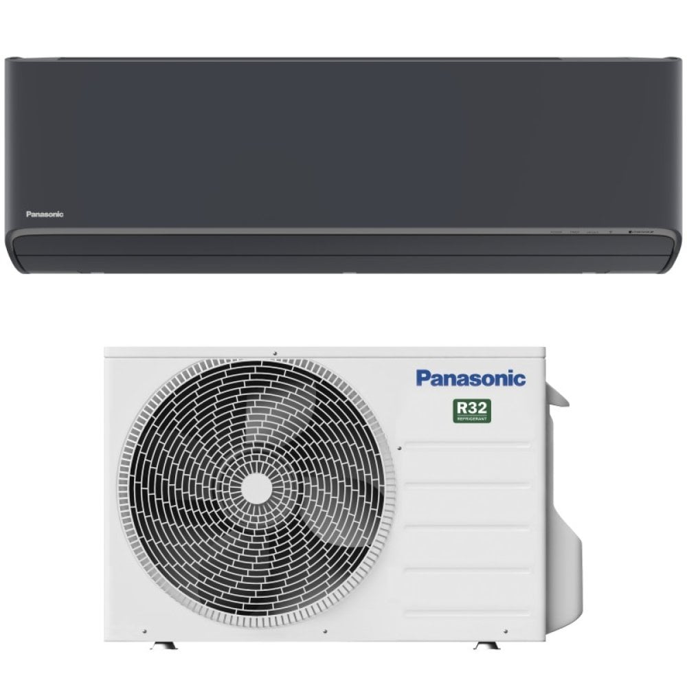 Panasonic Etherea Graphite CS-XZ25CKEW-H + CU-Z25CKE – Wandgerät-Set 2,5 kW R32 – Split-Klimaanlage