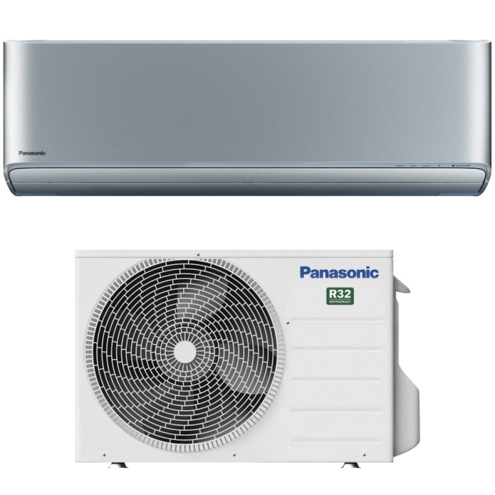 Panasonic Etherea Silver CS-XZ25CKEW + CU-Z25CKE – Wandgerät-Set 2,5 kW R32 – Split-Klimaanlage