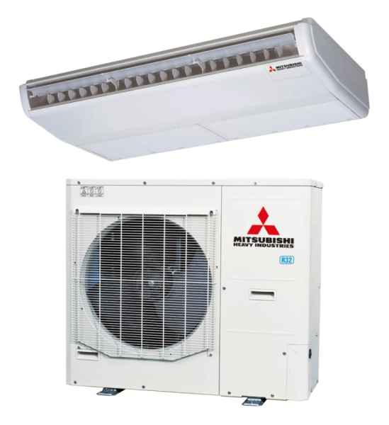 MITSUBISHI HEAVY Deckenunterbaugeräte-Set FDE125VH + FDC125VSA-W - 12,5 kW