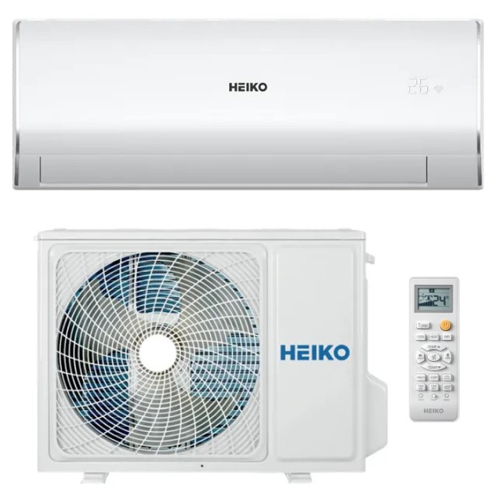 Heiko Rosa White 2,6 kW Split Klimaanlage Set WLAN R32 A++ für 25m²