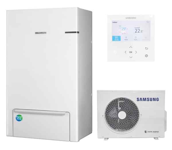 SAMSUNG Split 4kW m. Wall-Mounted Hydro Unit Wärmepumpe