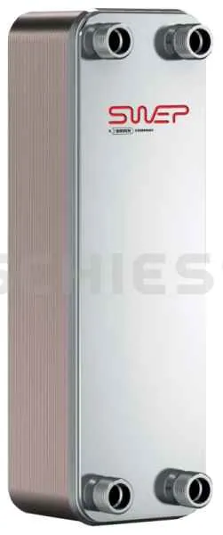 SWEP Doppelwand-Plattenwärmetauscher B16DWX058/1P-SC-M 4x22U Stehbolzen