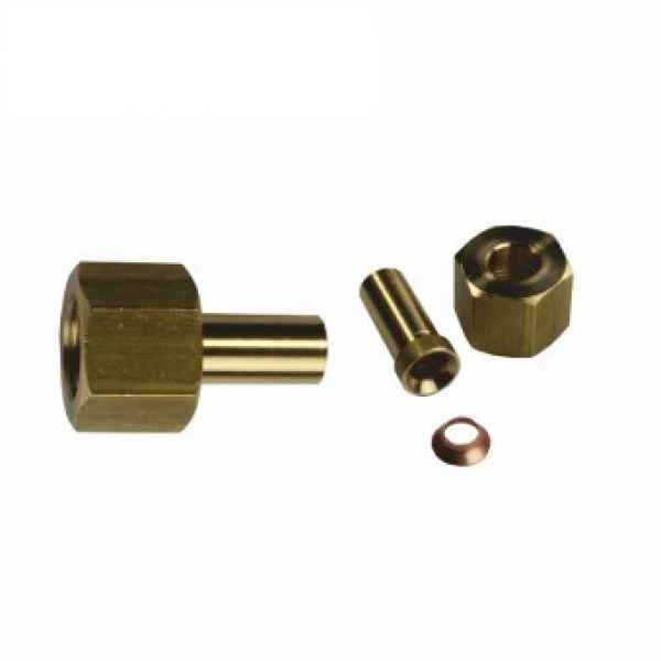 Lötadapter mit Messinganschluss 10 mm - 3/8""SAE-5/8""UNF
