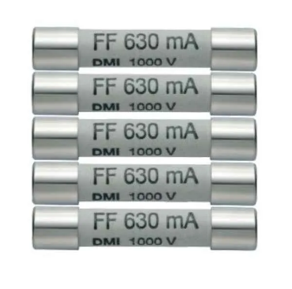 Testo Ersatzsicherungen 5erSet 630mA/1000V 0590 0006