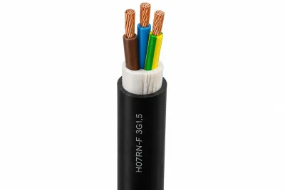 Zuleitungskabel H07RN-F 3G1,5 schwarz