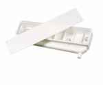 Installationsbox mit Kondensatwanne, Abfluss unten 427x113x65 mm