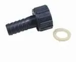 Schlauchtülle, gerade, 16 mm mit Überwurfmutter 3/4"" Innengewinde