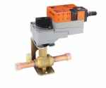 Bi-Flow Motorkugelventil m. Schrader, BKA-10-A, 5/8"", 24V