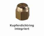 Verschlusskappe 1/4"" SAE (7/16"" UNF) mit Dichtung