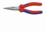 KNIPEX Flachrundzange mit Schneide 160 mm, schwarz atram.