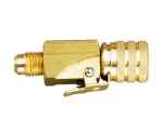 Schnellkupplung m. Schraderventil gerade V-35010-410/5 7/16"UNFx1/2"-20UNF