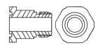Alco Adapter für OM3/OM4/OW4 OM0-CCB 1-1/8" Einschraub