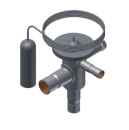 Danfoss Expansionsventil R134a TUBE3 N Löt 1/4"x1/2" 068U2020