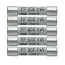 Testo Ersatzsicherungen 5erSet 630mA/1000V 0590 0006
